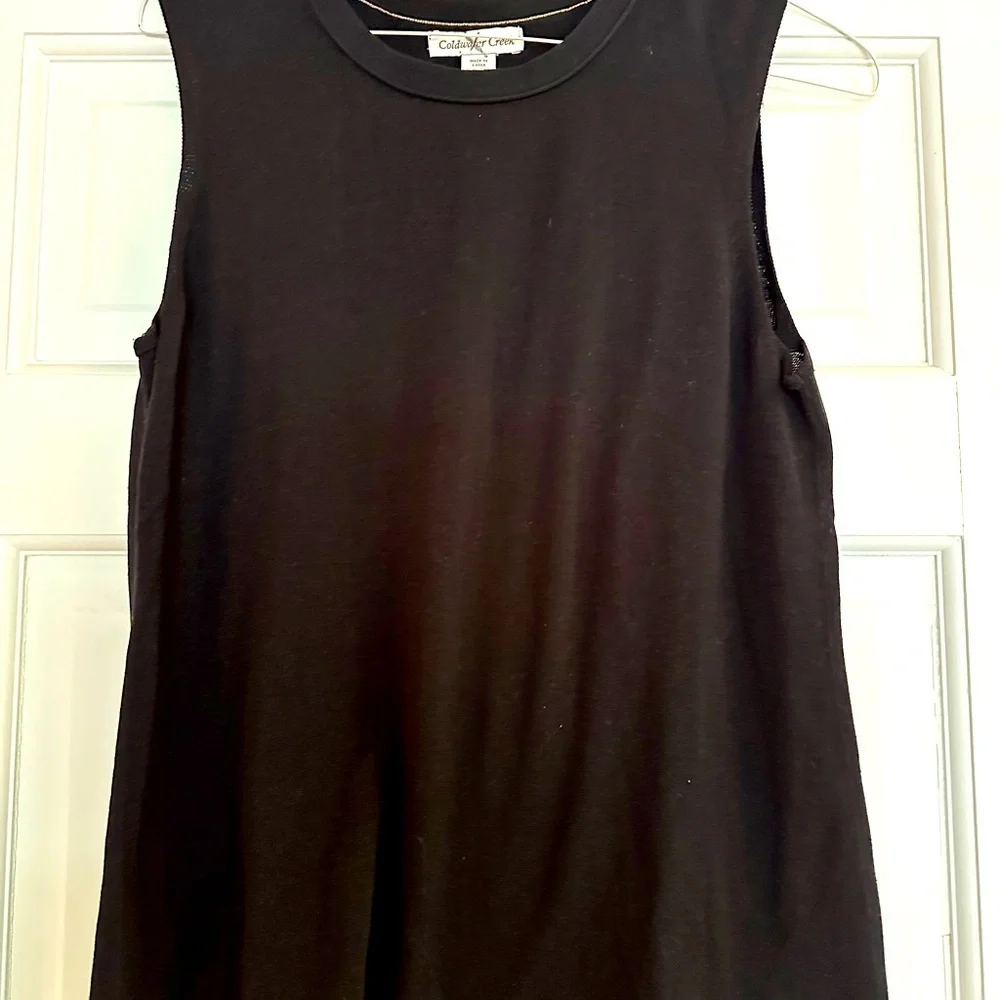 Coldwater creek tank 70/30 silk/cotton size L 14